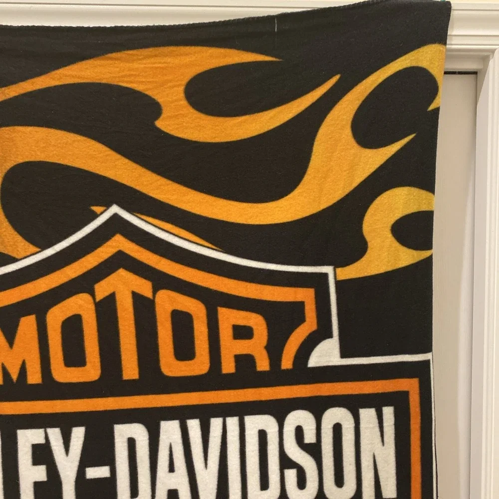 Harley‎ Davidson Fleece Blanket Northwest Company Stadium Throw 62x48